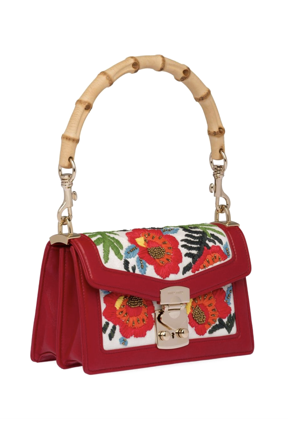 red over the shoulder bag