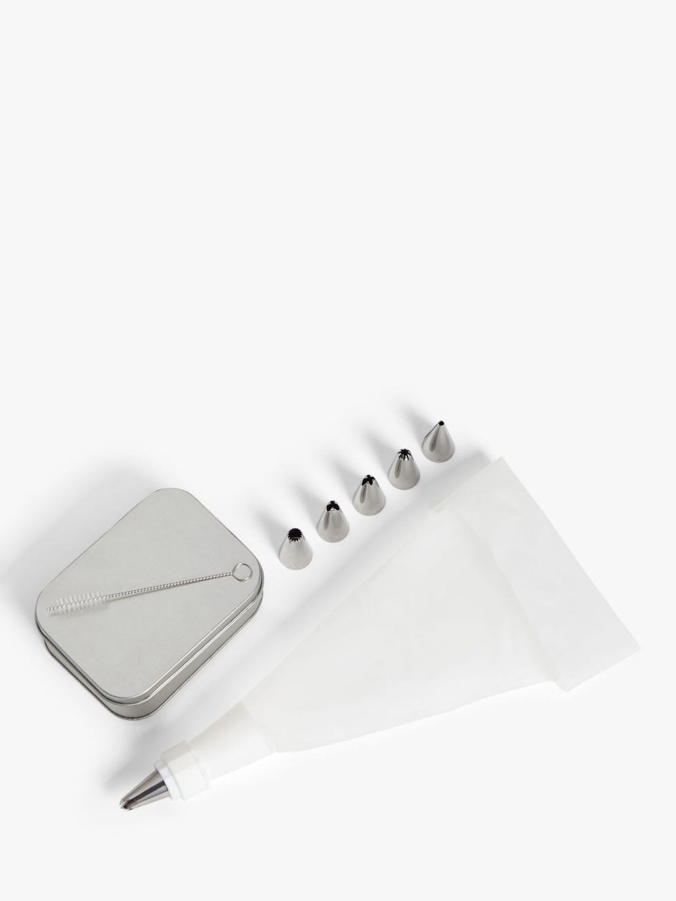 Professional Cake Piping Bag, Storage Box & 6 Nozzle Set