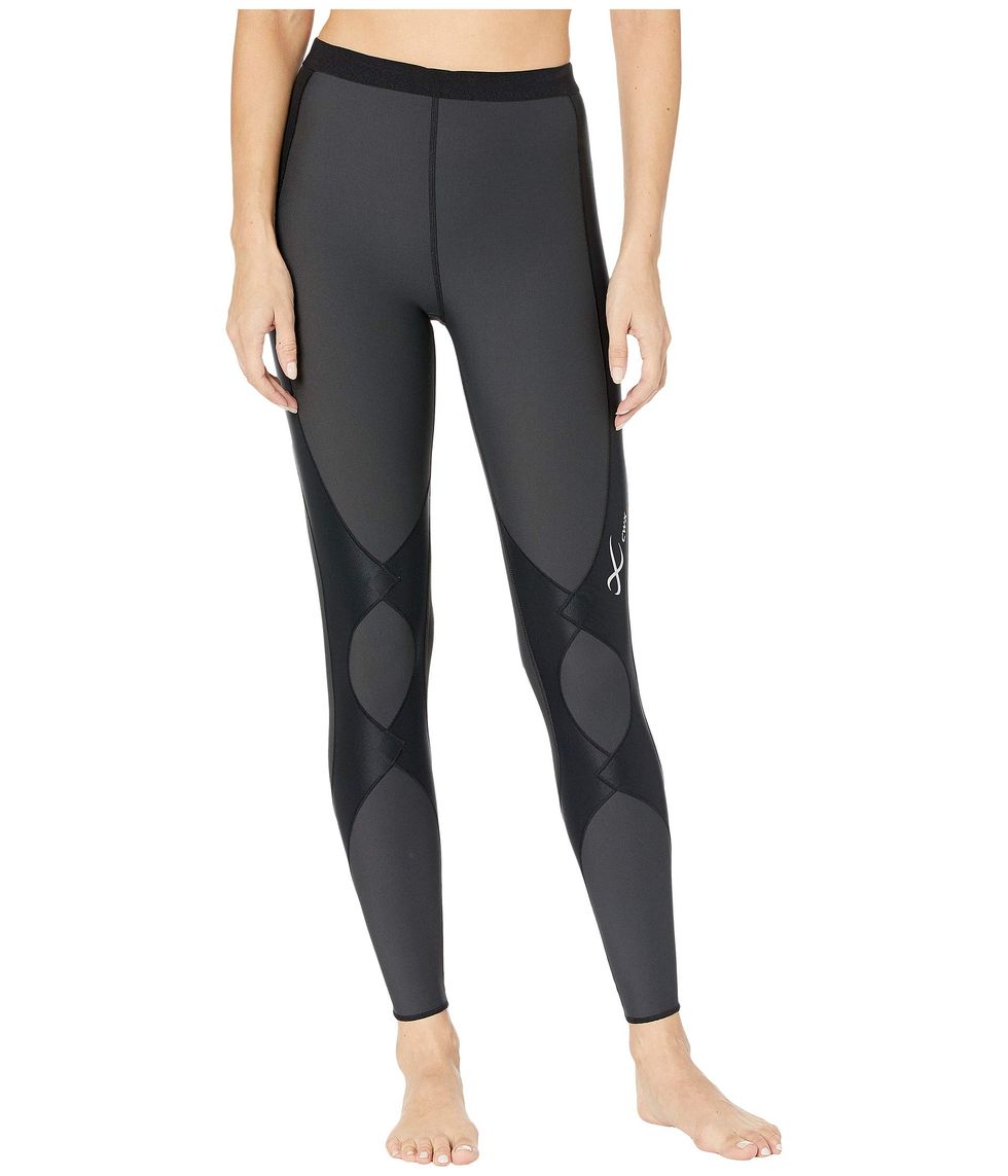 Women's CW-X Expert 2.0 Joint Support Compression Tights Black/Pink S (105  lbs) 