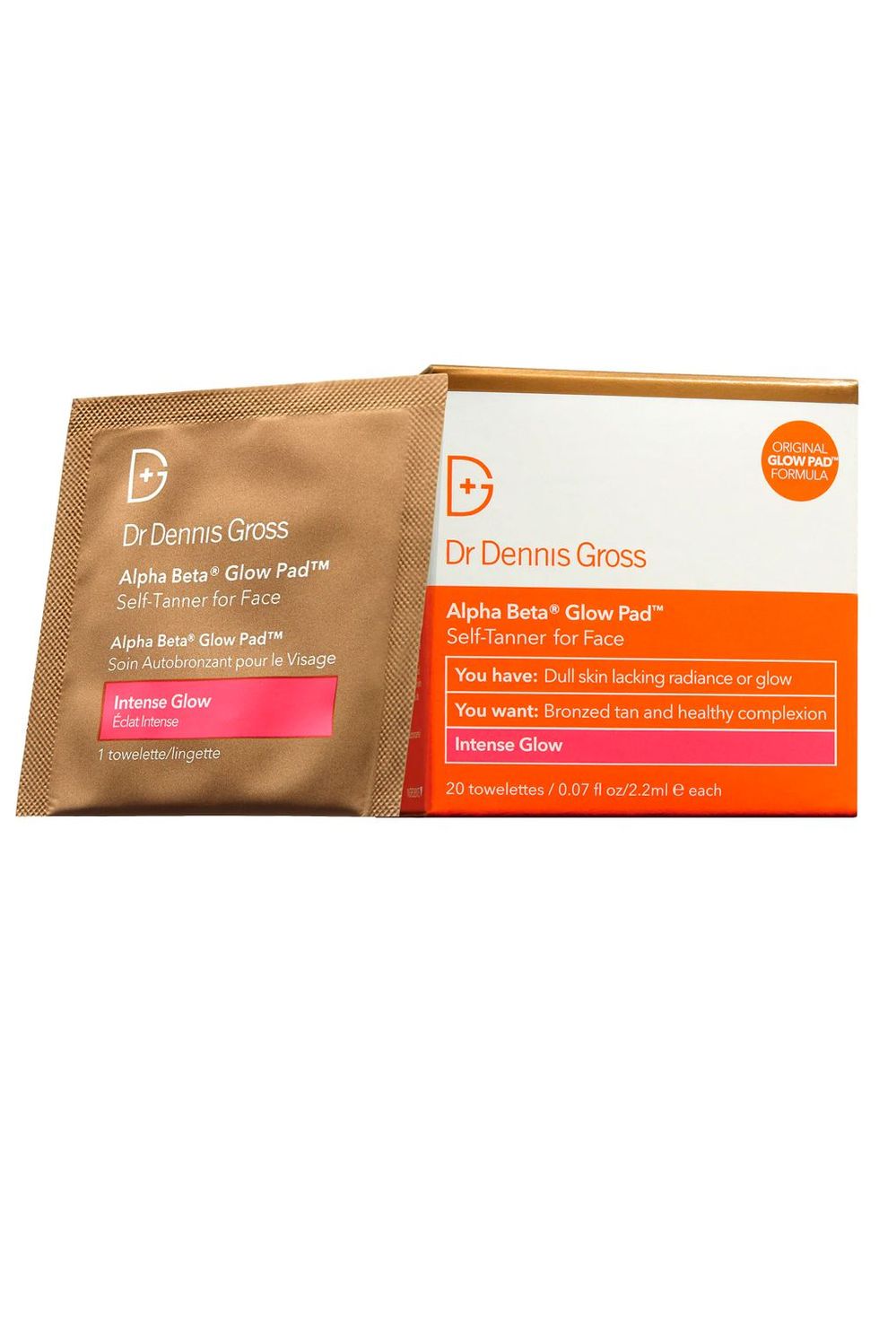 Dr. Dennis Gross Alpha Beta Glow Pad Self-Tanner for Face