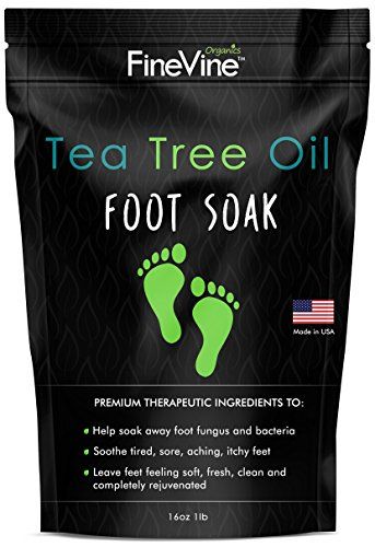 FineVine Organics Tea Tree Oil Foot Soak with Epsom Salt