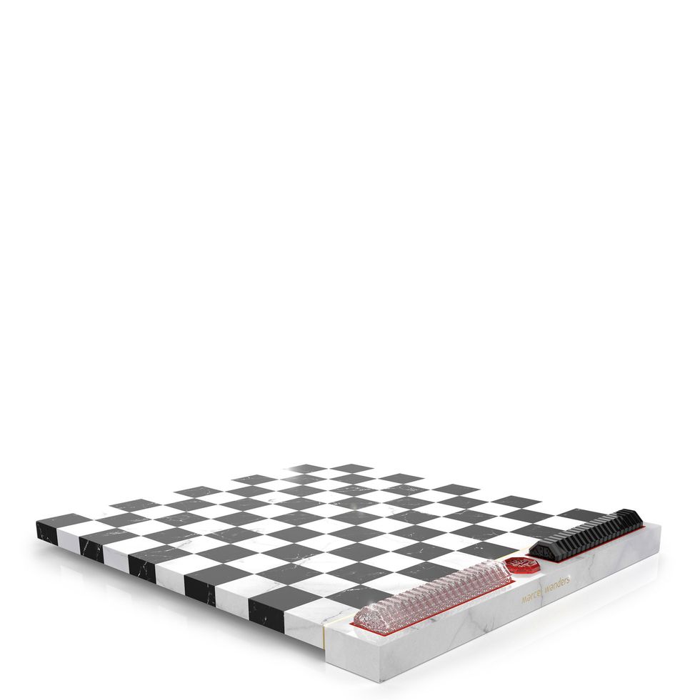 Marble and Crystal Checkers Set by Marcel Wanders 