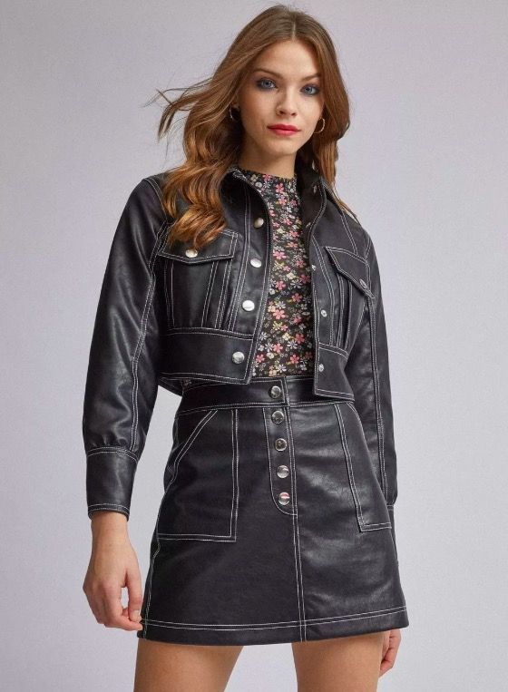 plus size ladies leather jackets uk