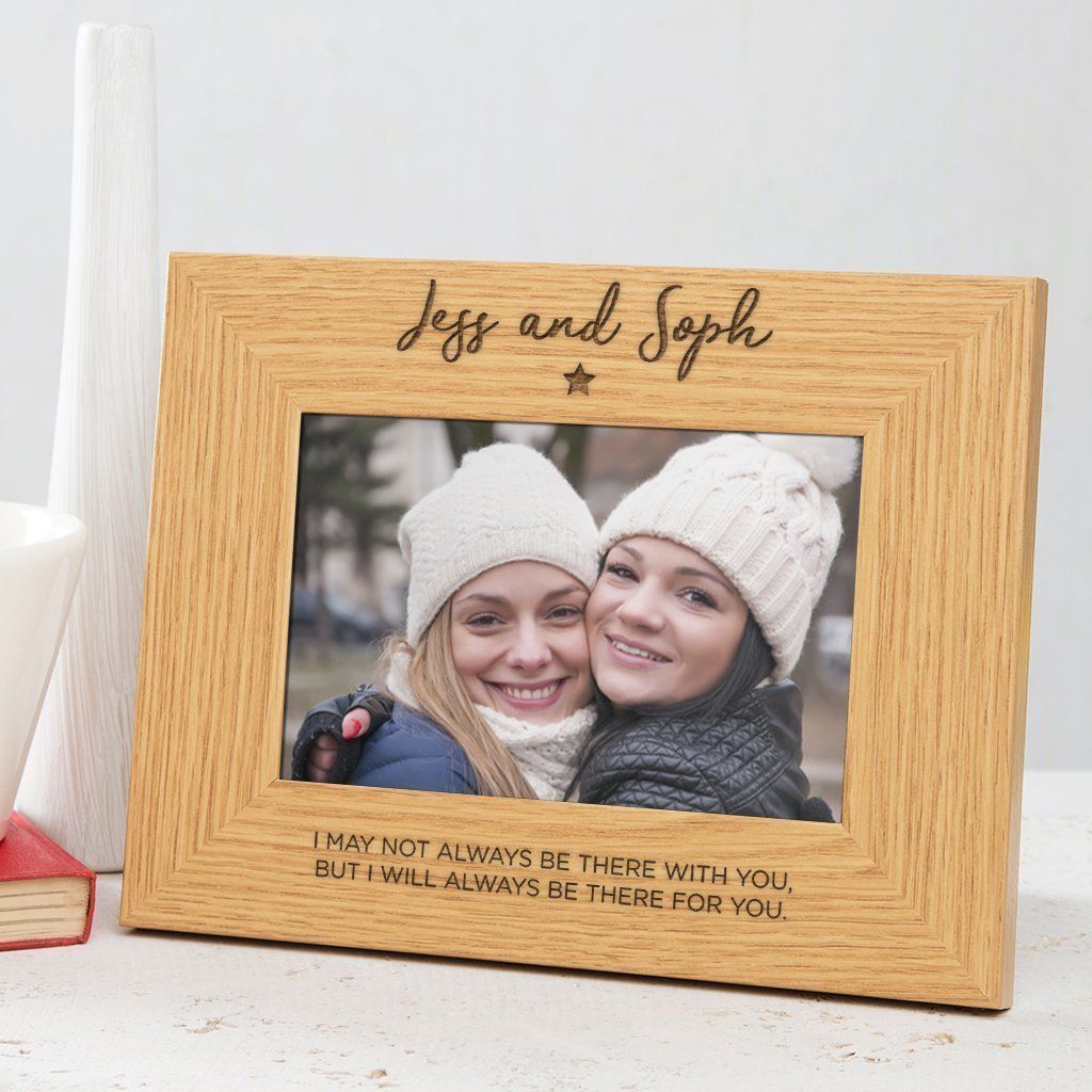 Personalised Wooden Photo Frame For Best Friend Gorgeous Gift Idea 