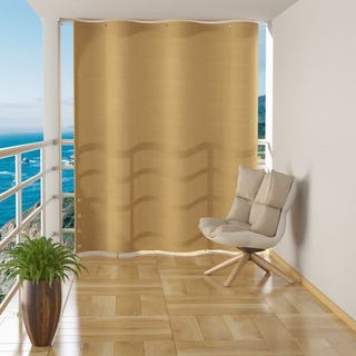Paravent de balcon suspendu HDPE 140x230 cm beige