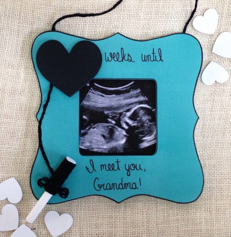 Pregnancy Countdown Chalkboard Frame