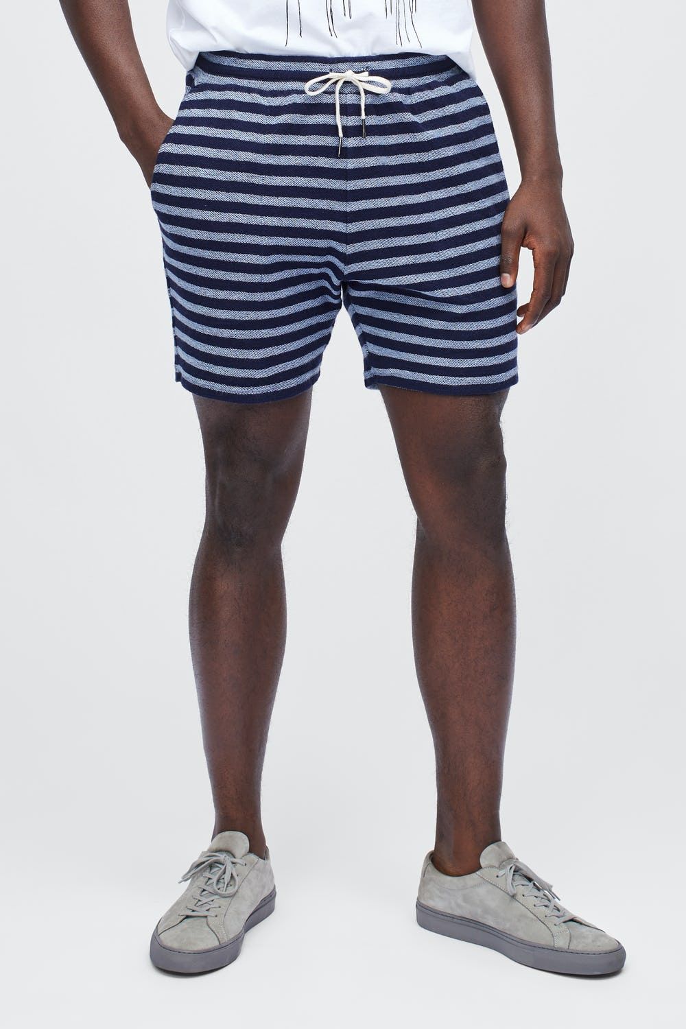 slim fit fleece shorts