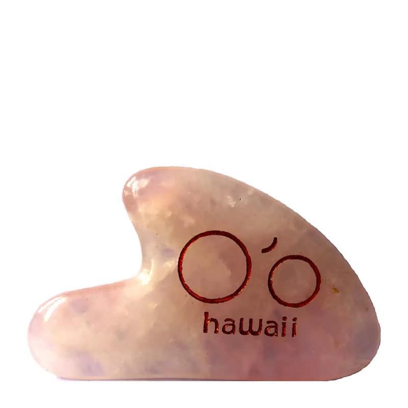 O'o Hawaii Rose Quartz Gua Sha Beauty Tool