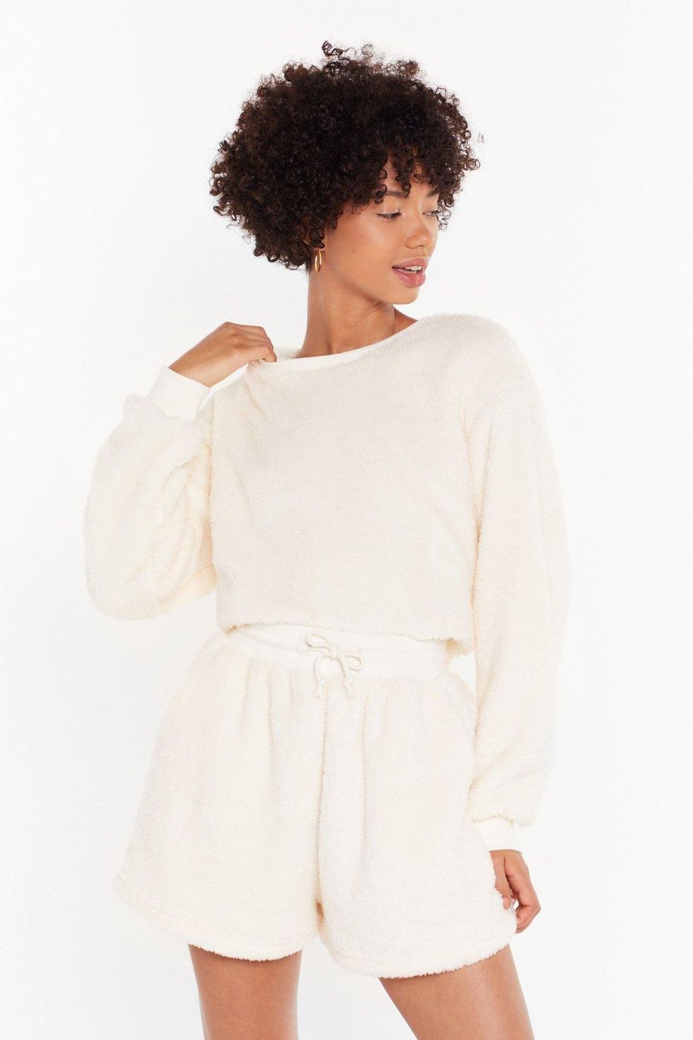 Teddy for Bed Sweater and Shorts Lounge Set