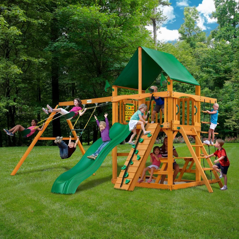 wooden swing sets under 500