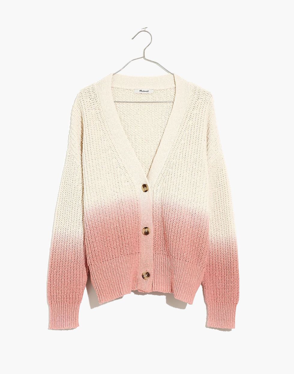 Madewell Dip-Dye Courtland Cardigan Sweater