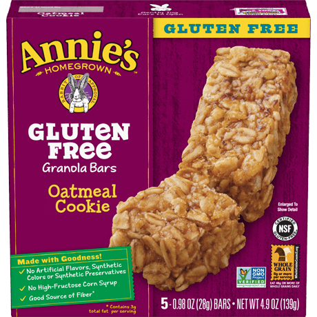 Gluten-Free Oatmeal Cookie Granola Bars