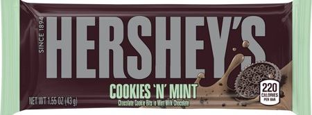 HERSHEY’S Cookies ‘N’ Mint Chocolate Bars