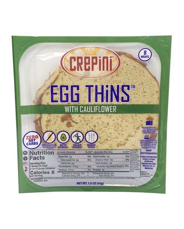Crepini Egg Thins With Cauliflower