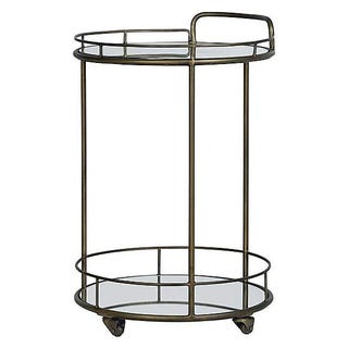 Pimlico Antique Brass Drinks Trolley