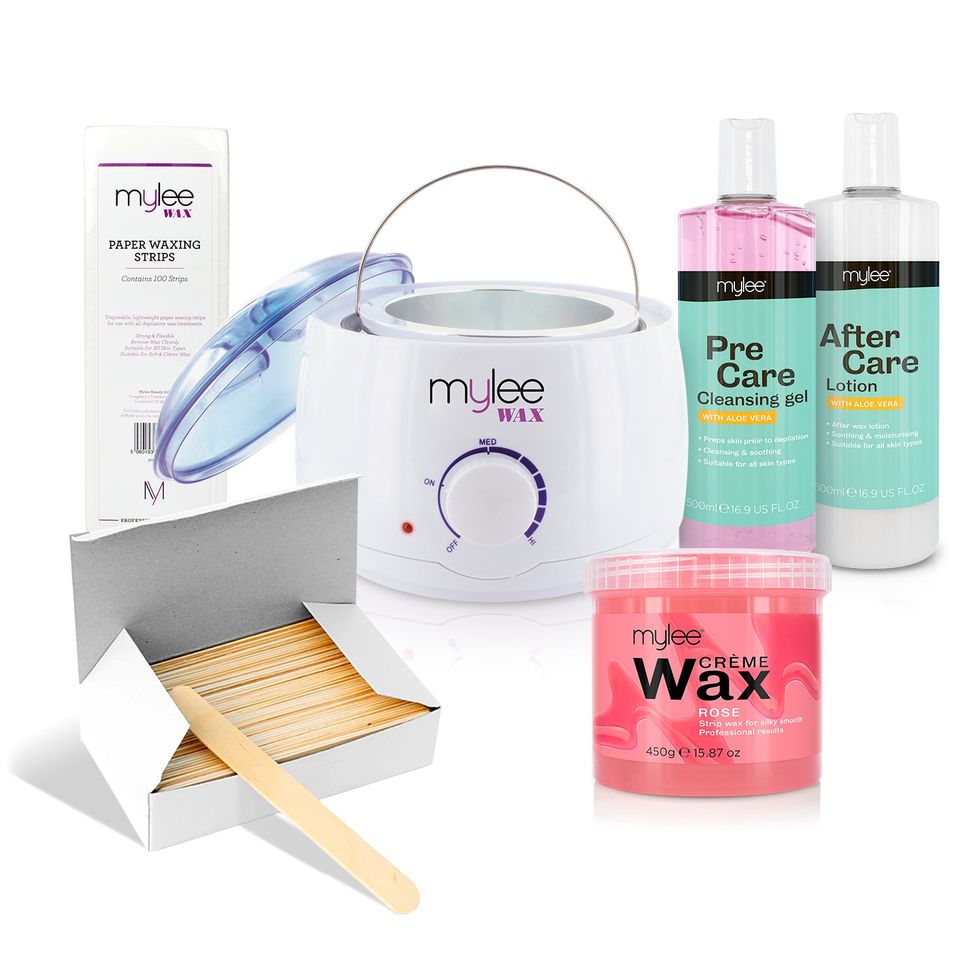 Mylee Waxing Kit with Rose Soft Wax