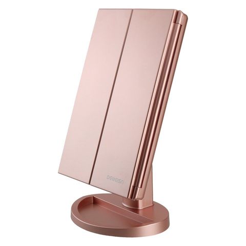 Vanity Makeup Mirrors With Lights, Large Tri Fold Vanity Mirror With Lights