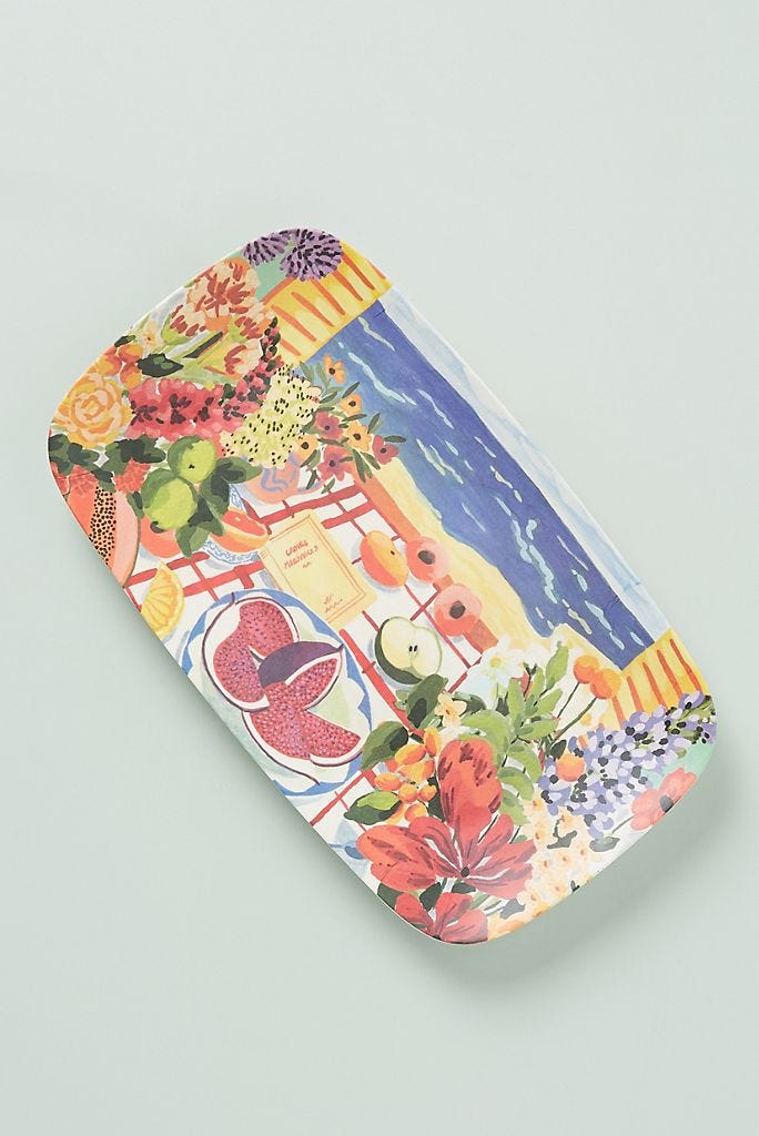 Market Bamboo Melamine Platter