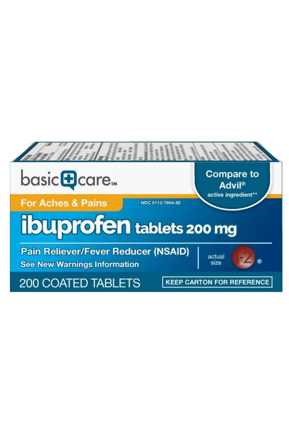 Basic Care Ibuprofen Tablets 200 mg