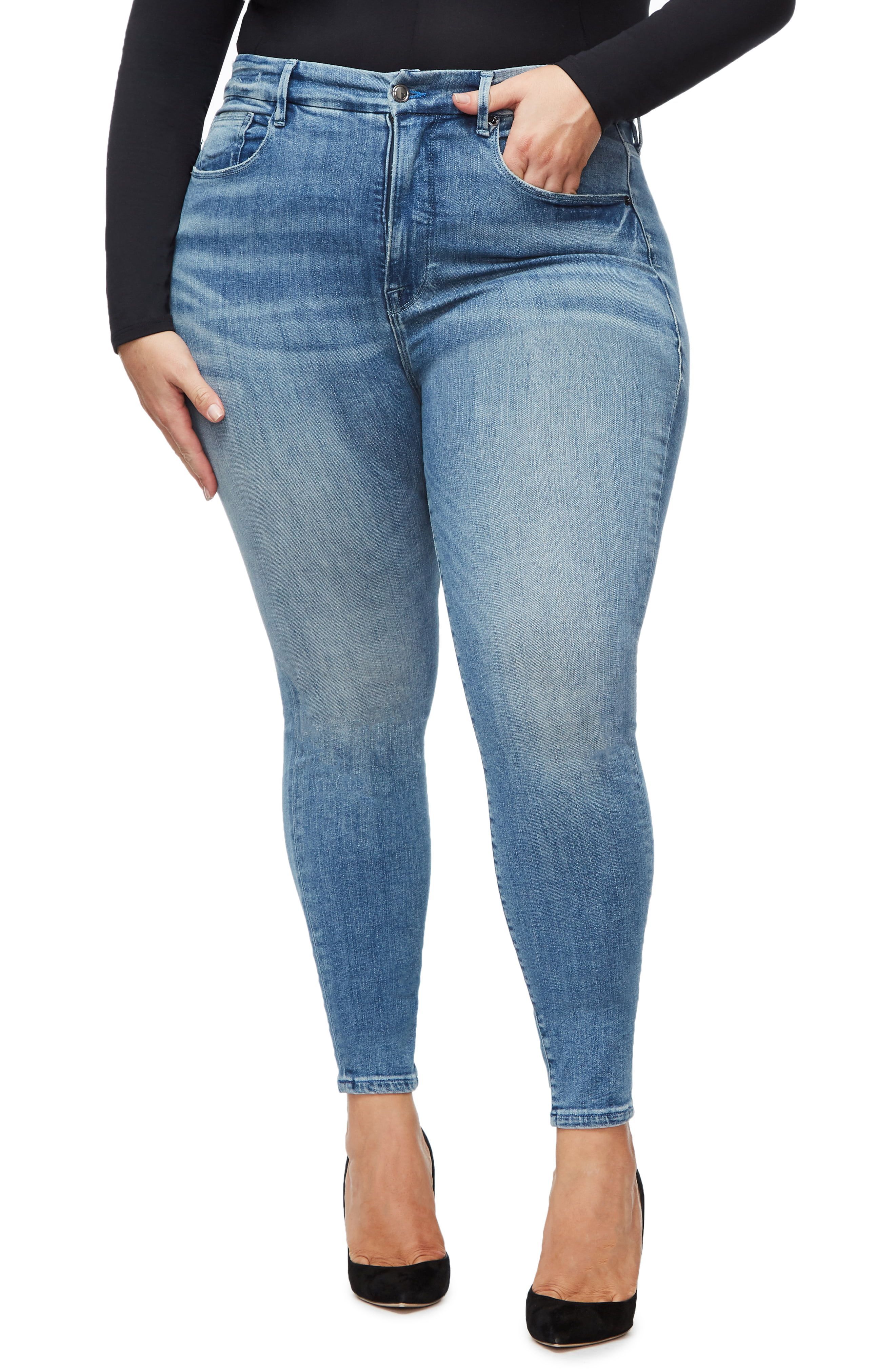 Fashion Plus Size Woman Denim Trousers Waist Jeans Pencil Slim Higt Waist FW