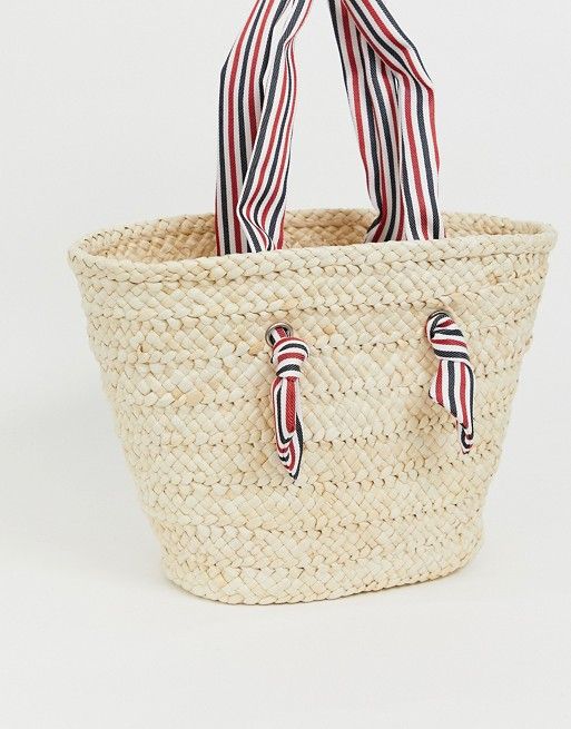 woven beach tote