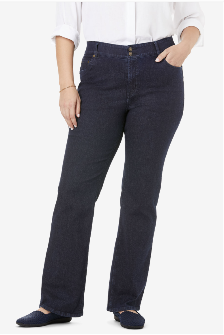 plus size high waisted bootcut jeans