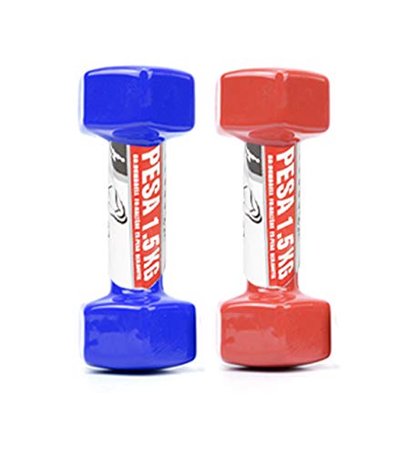 Set de 2 Mancuernas con Revestimiento de Vinilo (2Ud x 1.5 Kg)