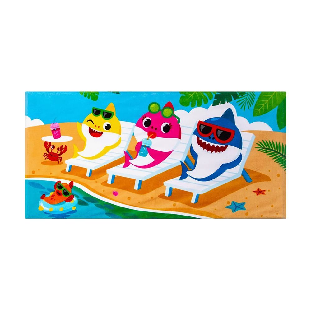 Pinkfong Shark wear-Resistant Super Soft Mens Slide Sandals