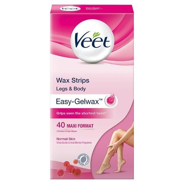 Veet Ready to Use Wax Strips with Easy Grip x40
