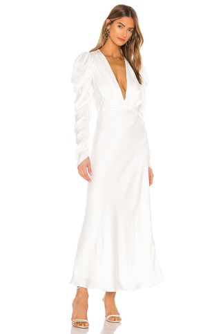 Bardot Zaria Midi Dress in Ivory