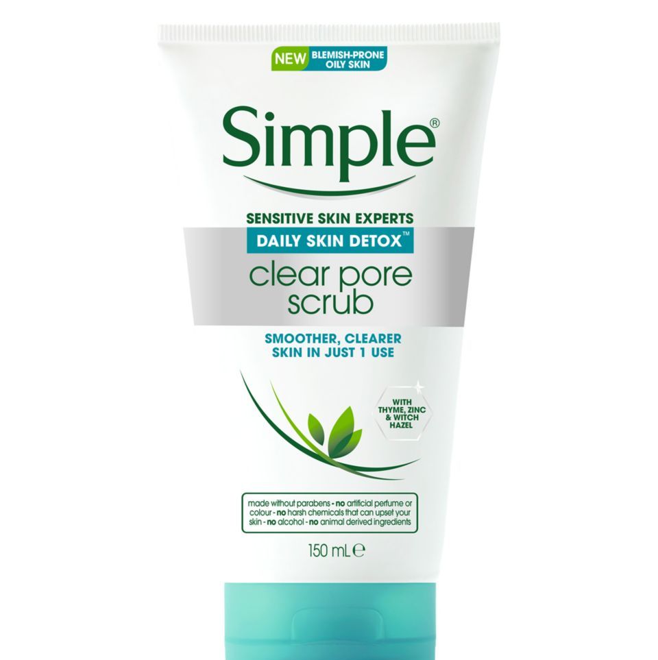 Simple Daily Detox Clear Pore Polish Face Scrub 150ml