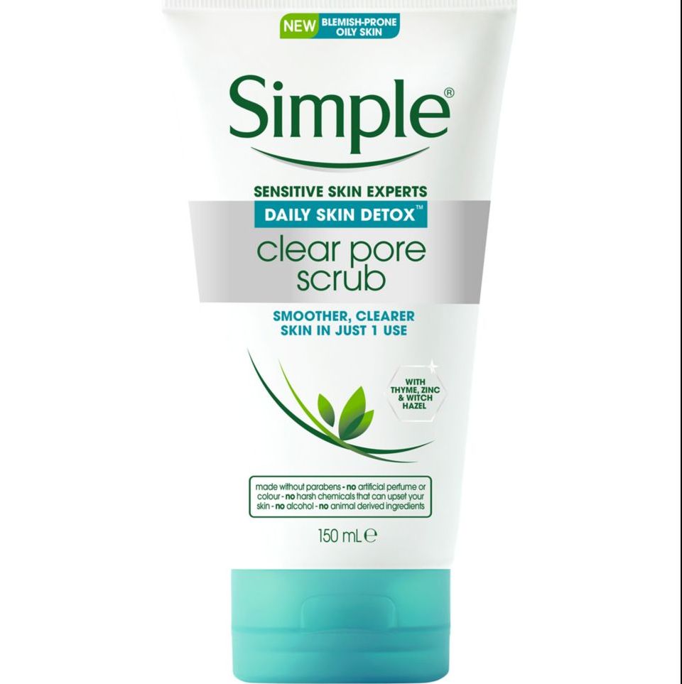 Simple Daily Detox Clear Pore Polish Face Scrub 