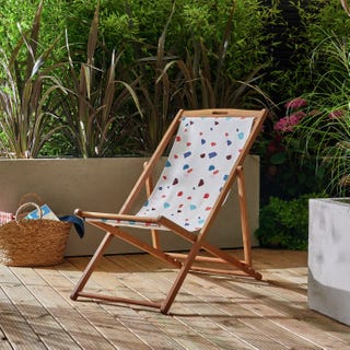 Wooden Deck Chair - Terrazzo