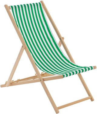 Traditional Adjustable Garden/Beach-style Deck Chair 