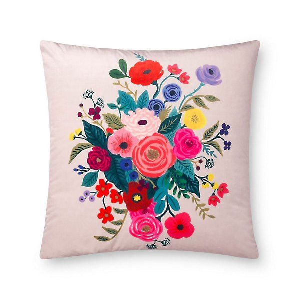 Juliet Rose Bouquet Blush Pillow