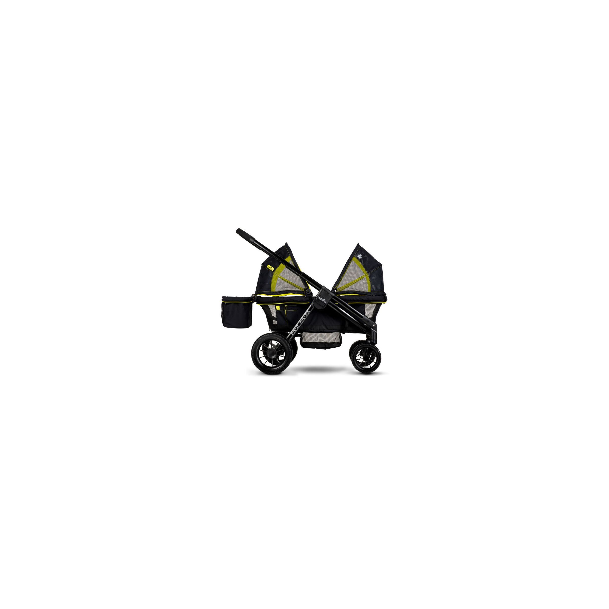 DOUBLE Stroller GREEN  Baby Strollers BEBELOVE 2 Seats Multiple Multi Twin Child 