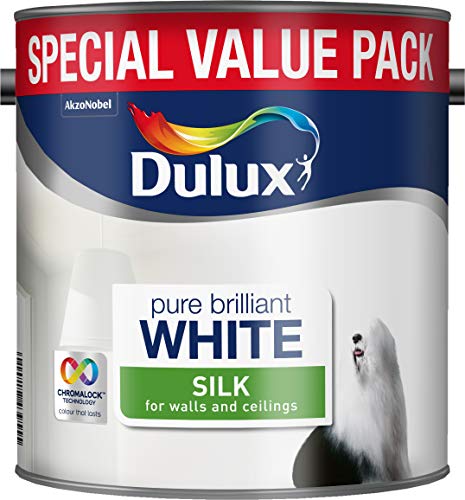 Dulux Silk Paint, 3 L - Pure Brilliant White