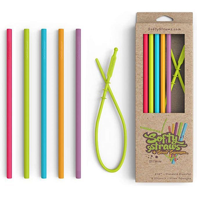 Silicone Straws (Set of 5)