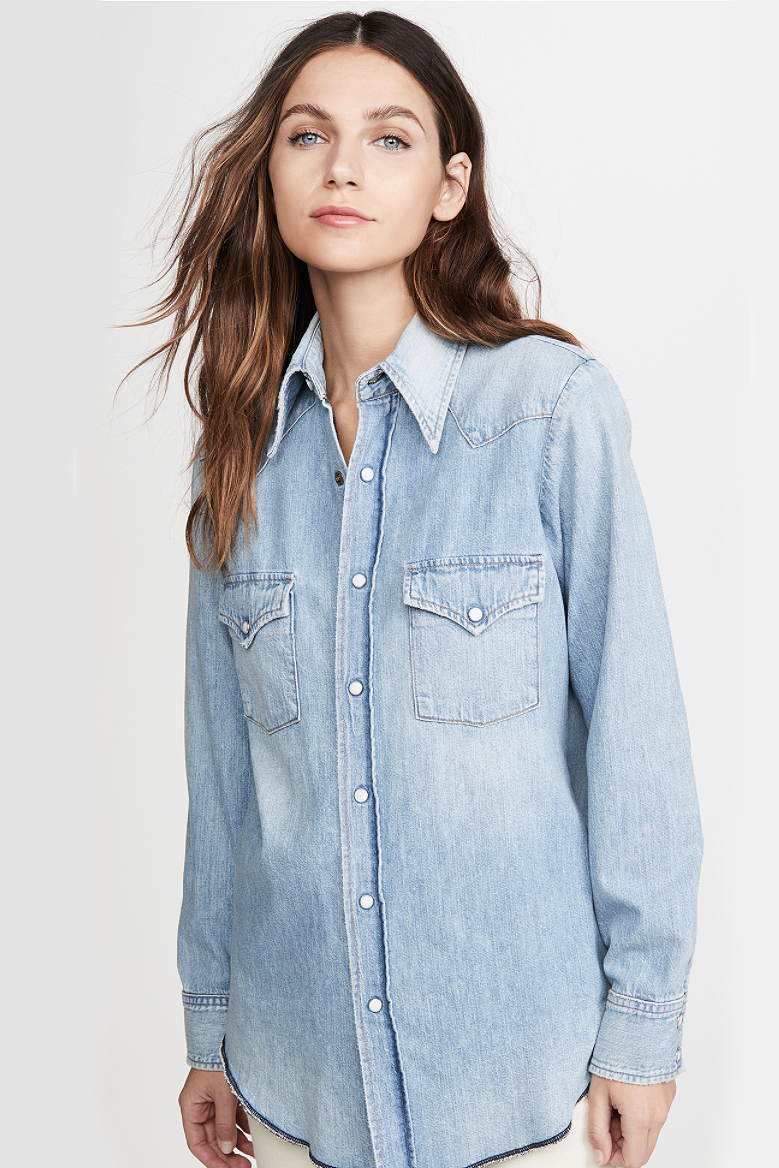 womens denim shirt