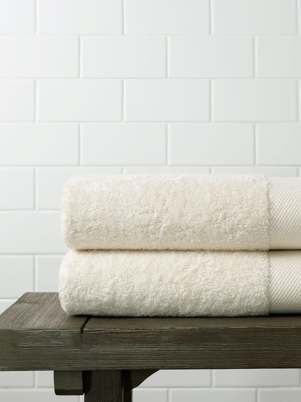 Boll & Branch Plush 6-Piece Organic Cotton Bath Towel Set in White