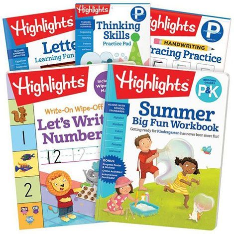 Learning Activity Work Books Educational Kids Pre School Reading Writing Numbers 