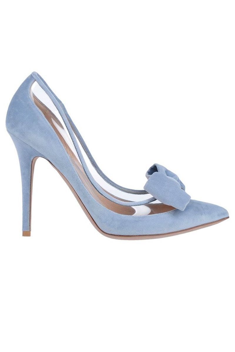 light blue designer heels