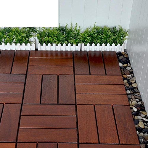 Suelo de madera de exterior