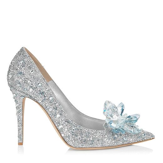 silver wedding shoes for bride