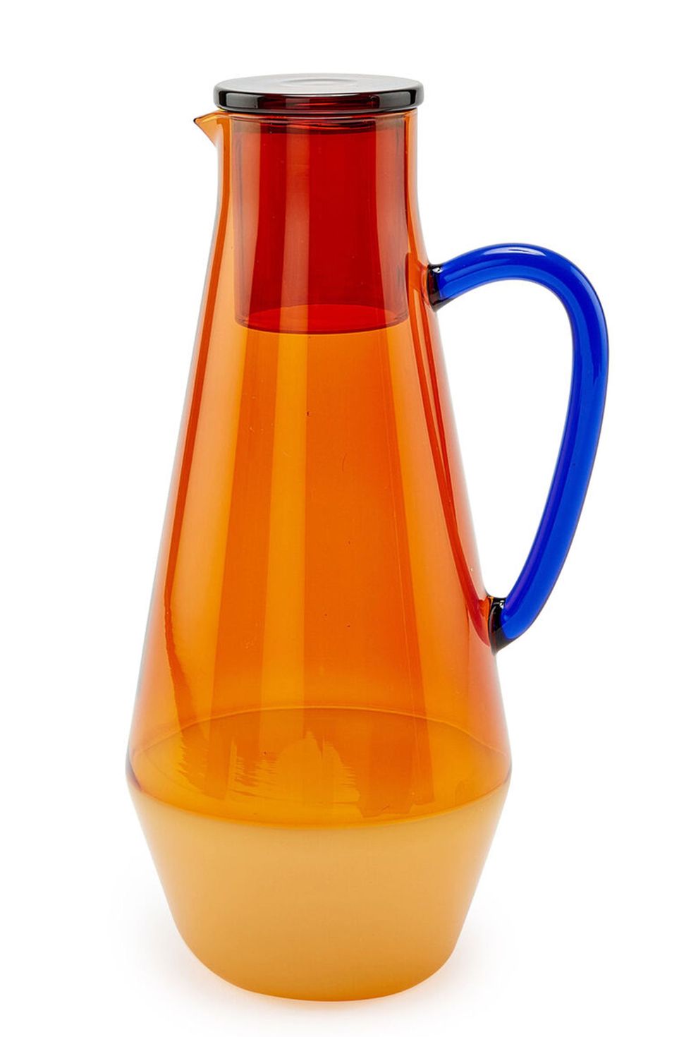 Two-Tone Glass Carafe