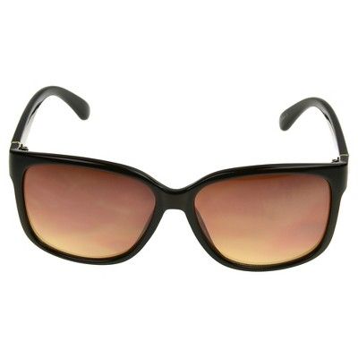Women's Square Sunglasses with Smoke Gradient Lenses - A New Day™ Brown