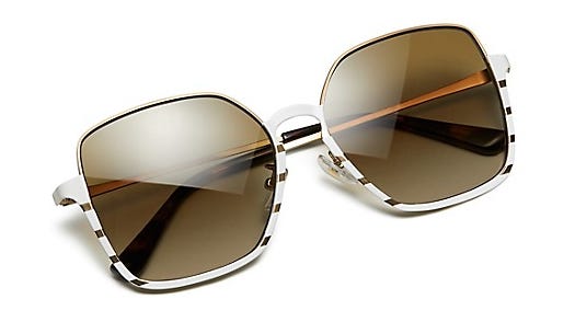 Half-Rim Wire Sunglasses