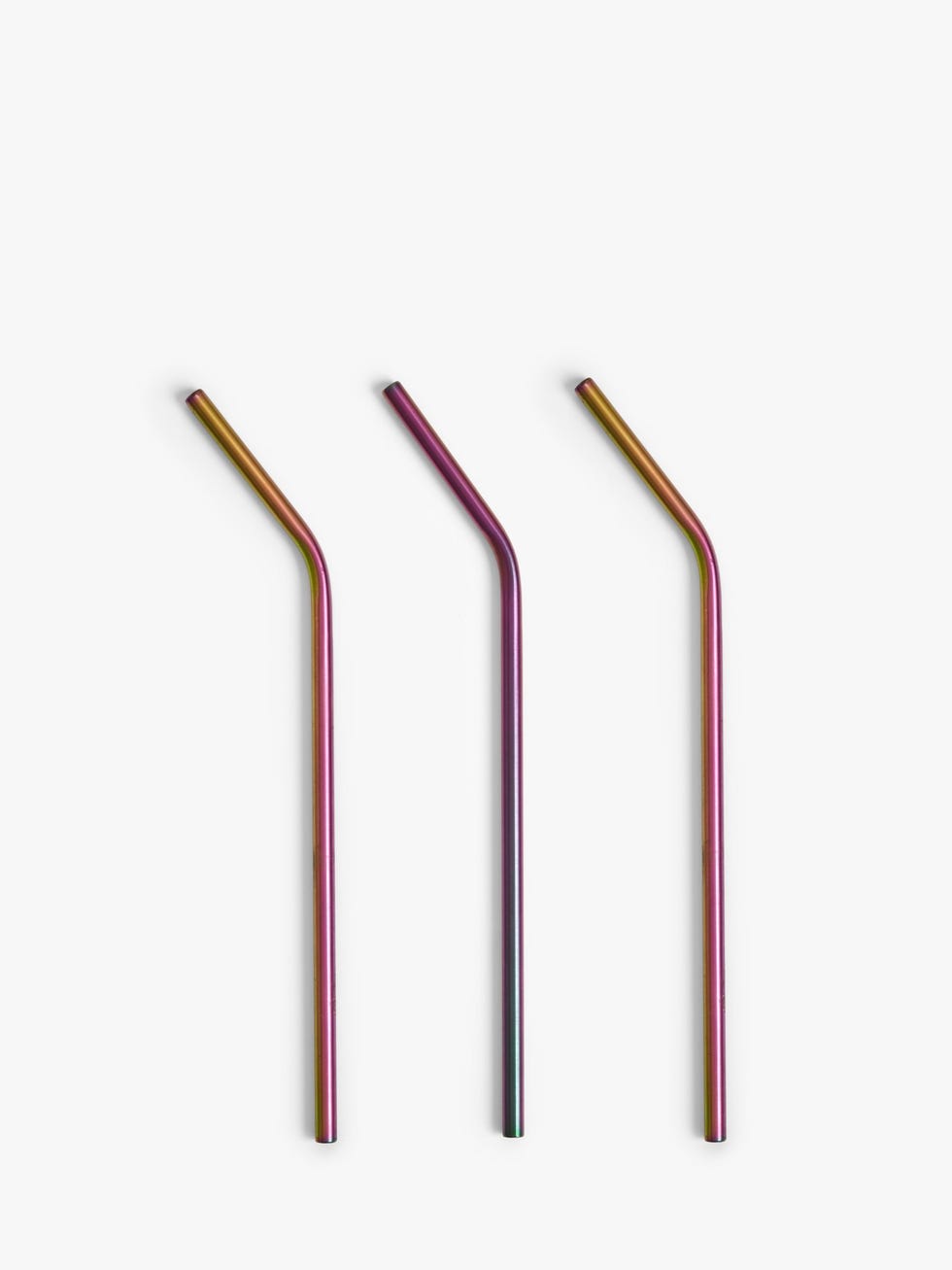 Stripey Bee Metal Straws, Set of 4