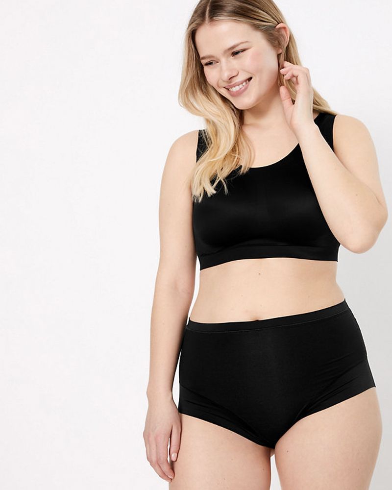 Buy Marks & Spencer Seamless Non Wired Crop Tops - Multi-color