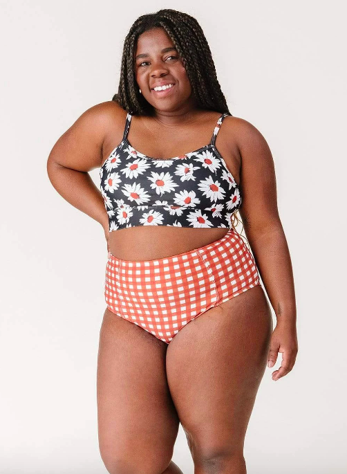 high waisted swim shorts uk